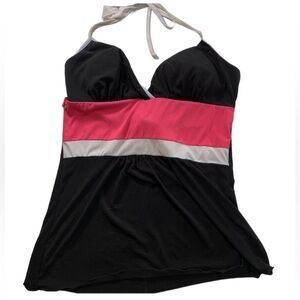 Speechless | Halter Swim Top Pink White Black